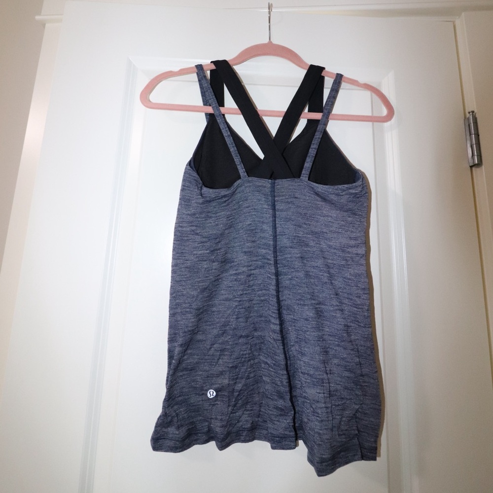 Lululemon Gray and Black Tank Top